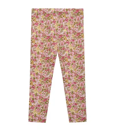 Trotters Kids' Cotton-blend Penny Leggings In Pink