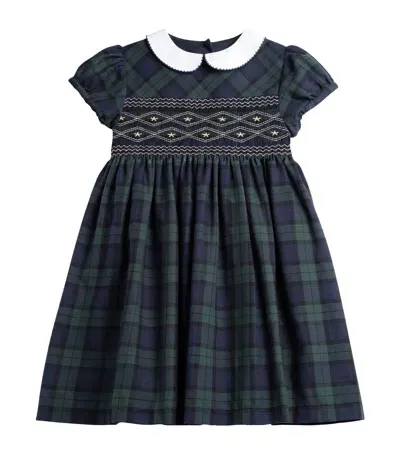 Trotters Kids' Cotton Charlotte Dress In Navy