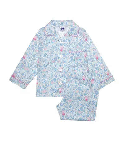 Trotters Kids' Cotton Peppa Pyjama Set In Blue