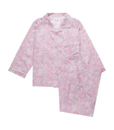 Trotters Kids' Liberty Print Peppa Pig Pyjamas In Pink