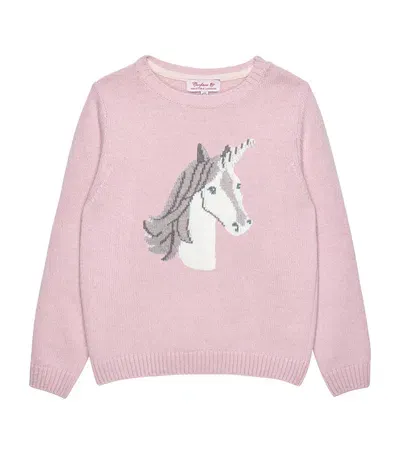 Trotters Kids' Magical Unicorn Sweater In Pink