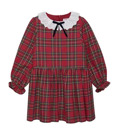 Trotters Kids' Tartan Tabitha Dress In Red