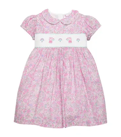 Trotters Kids' X Peppa Pig Smocked Party Dress In Pink