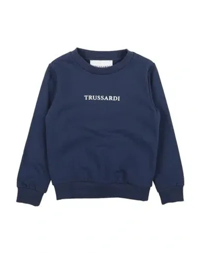 Trussardi Junior Babies'  Toddler Boy Sweatshirt Navy Blue Size 4 Cotton