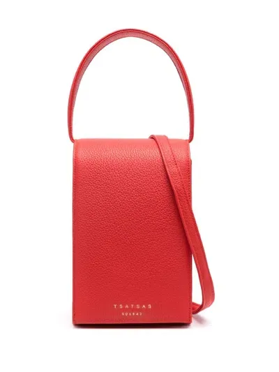 Tsatsas Malva 3 Tote Bag In Red