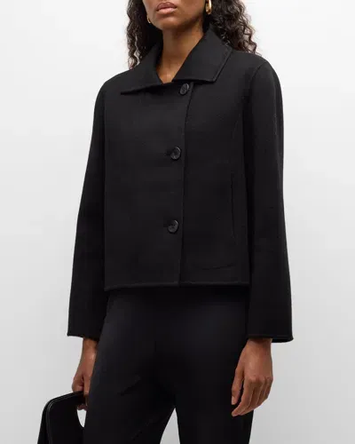 Tse Cashmere Short Cashmere Jacket In Black