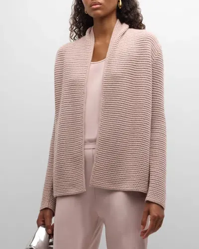 Tse Cashmere Textured Cashmere-silk Cardigan In Nude Blush