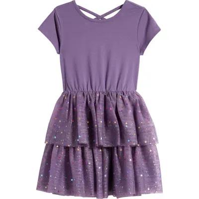 Tucker + Tate Kids' Sparkle Tutu Dress In Purple Montana