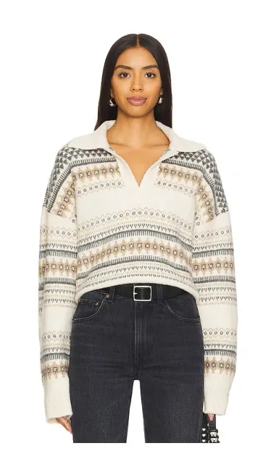 Tularosa Maliah Fairisle Sweater In Ivory