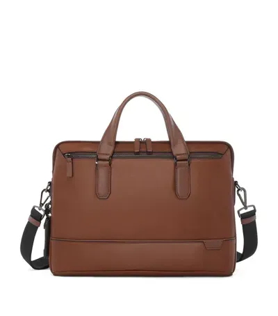 Tumi Harrison Leather Briefcase In Brown