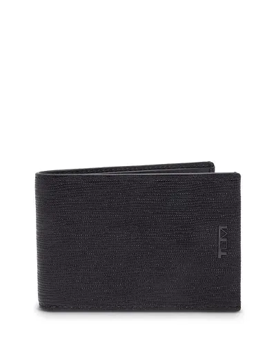 Tumi Nassau Slg Slim Leather Embossed Billfold Wallet In Black Embossed