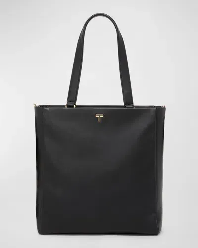 Tumi Vail North/south Tote Bag In Black/light Gold