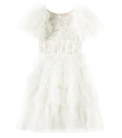 Tutu Du Monde Kids' Prairie Tulle Dress In White