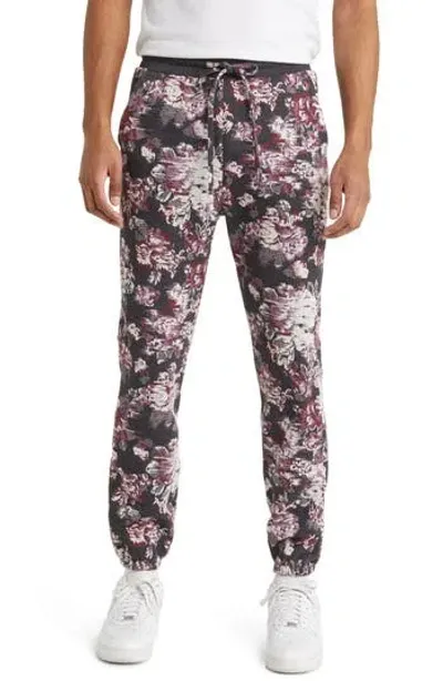 Twenty Floral Glitch Hyper Reality Knit Sweatpants In Porto