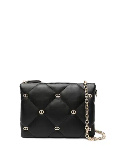 Twinset Medium Via Manzoni Crossbody Bag In Black