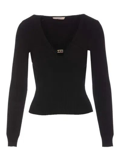 Twinset Twin-set Sweaters In Black