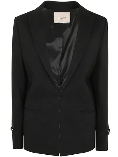 Twinset Blazer Jacket In Black