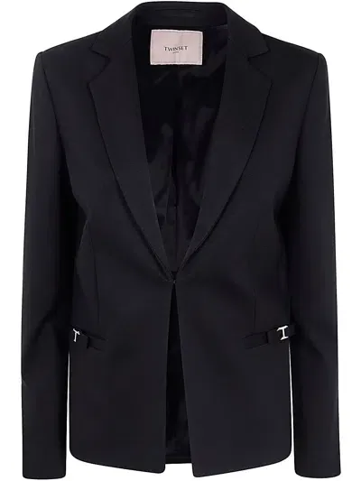 Twinset Blazer Jacket In Black