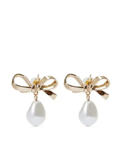 Twinset Bow Earrings In Gold