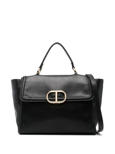 Twinset Brera Tote Bag In Black