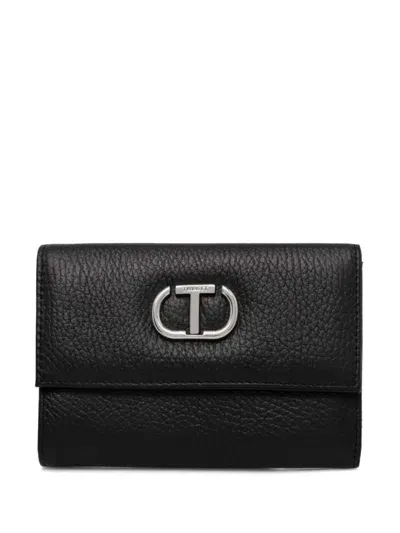 Twinset Buckle Wallet In Black