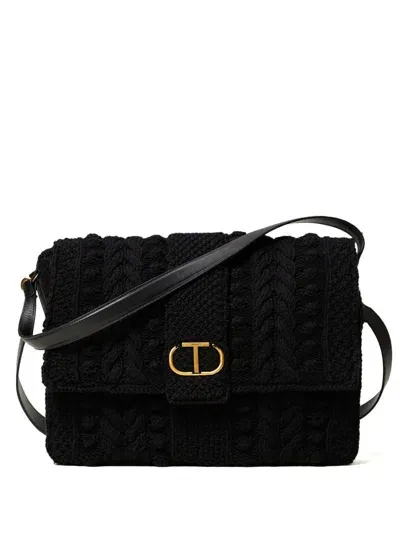 Twinset Emma Shoulder Bag In Black