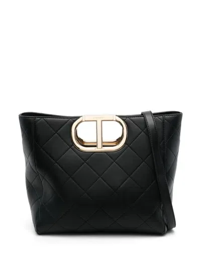 Twinset Lila Tote Bag In Black