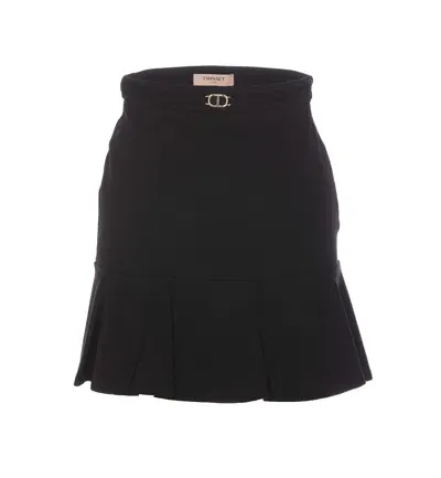 Twinset Black Mini Skirt