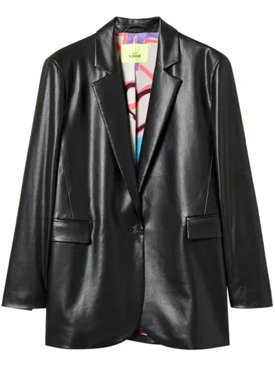 Twinset Myfo Single-breasted Blazer In Black