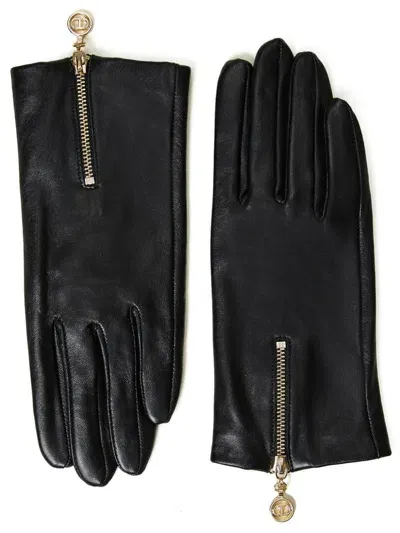 Twinset Twin-set Gloves In Black