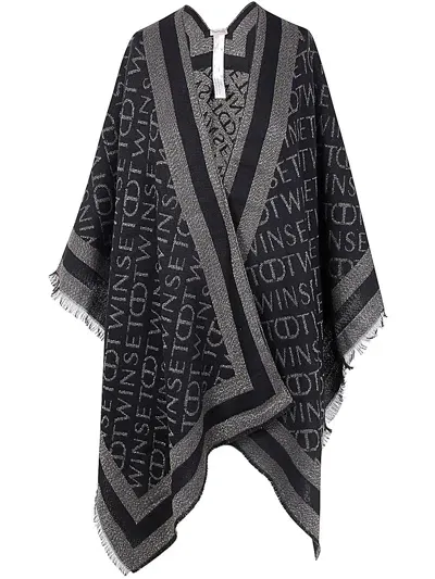 Twinset Poncho In Black