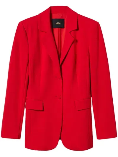 Twinset Single-breasted Blazer In Red