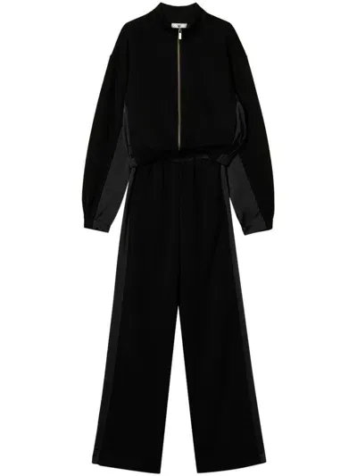 Twinset Sweatshirt And Palazzo Trousers Set In Black