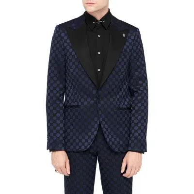 Twisted Tailor Papatya Slim Fit Navy Jacquard Sport Coat