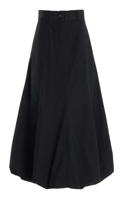 Twp Phaedra Is Her Name Balloon-hem Maxi Skirt In Black