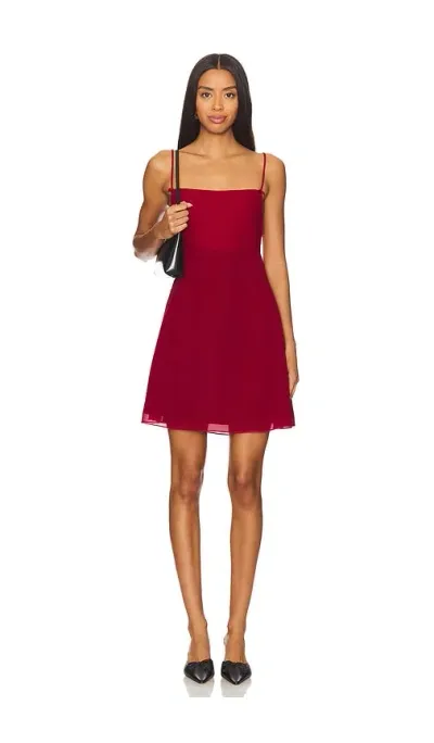 Tyler Mcgillivary Lyla Dress In Burgundy