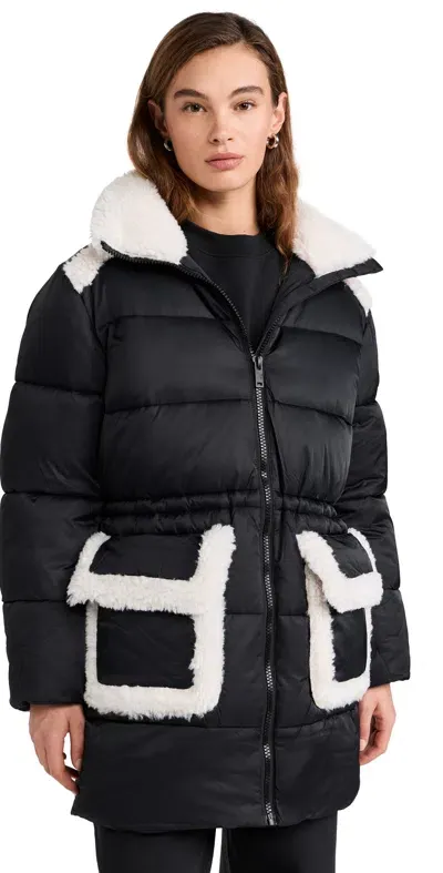 Ugg Amal Plushseam Puffer Coat Black