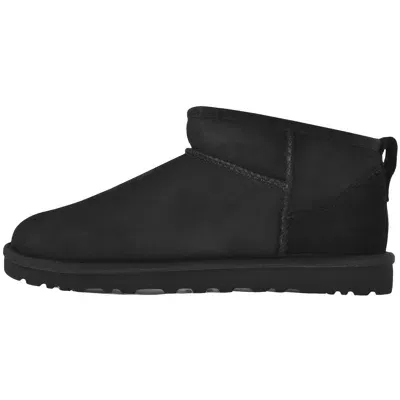 Ugg Classic Ultra Mini Sheepskin Boot In Black