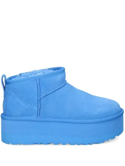 Ugg Classic Ultra Mini Platform Boots In Blue