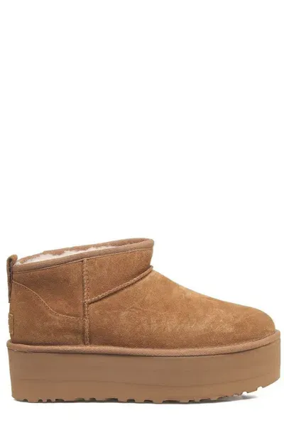 Ugg Classic Ultra Mini Platform Boots In Brown