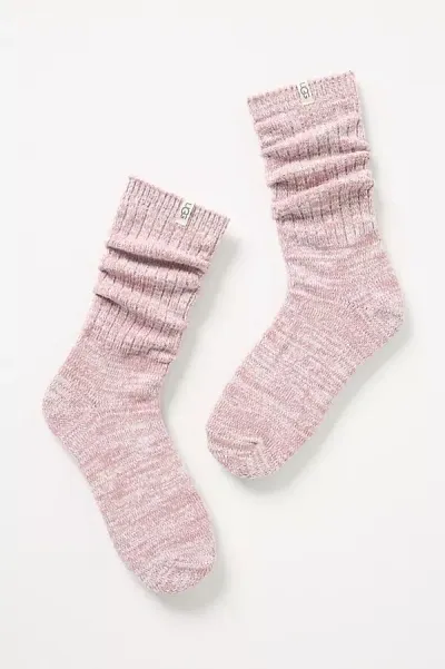 Ugg Rib Knit Crew Socks In Dusk