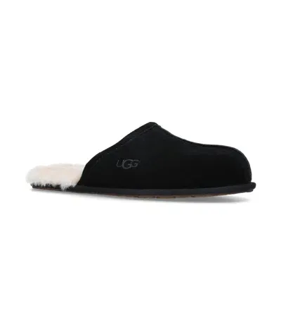 Ugg Scuff Suede Slippers In Black