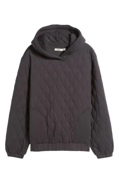 Ugg(r) Chason Quilted Cotton Hoodie In Ink