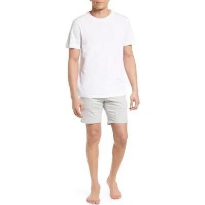 Ugg(r) Darian Lounge T-shirt & Shorts Set In White/grey Heather