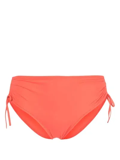 Ulla Johnson Lyria Side-drawstring Bikini Bottoms In Orange