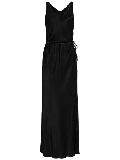 Uma Raquel Davidowicz Satin Dress In Black