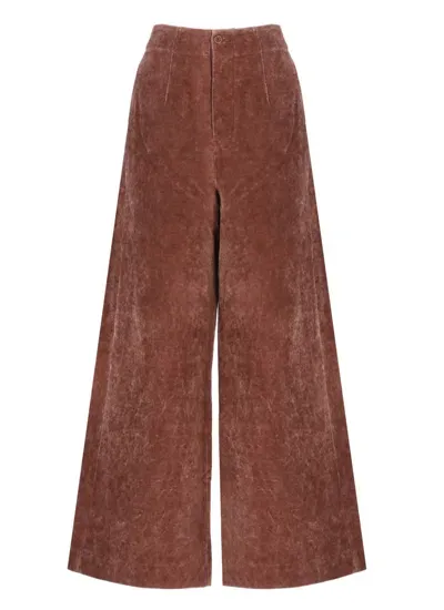 Uma Wang Trousers Red In Burgundy