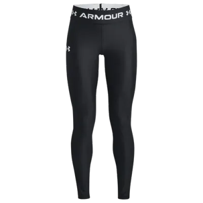 Under Armour Girls   Armour Leggings In Black/white