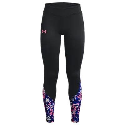 Under Armour Girls   Cold Weather Novelty Leggings In Black