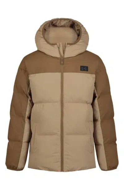 Under Armour Kids' Tuckerman Water Repellent Puffer Jacket (big Kid)<br> In Camel